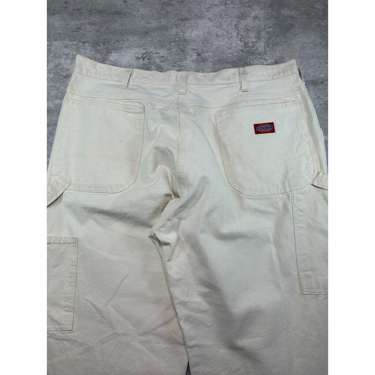 Vintage Dickies Canvas Workwear Painters Pants Size 38 Cream