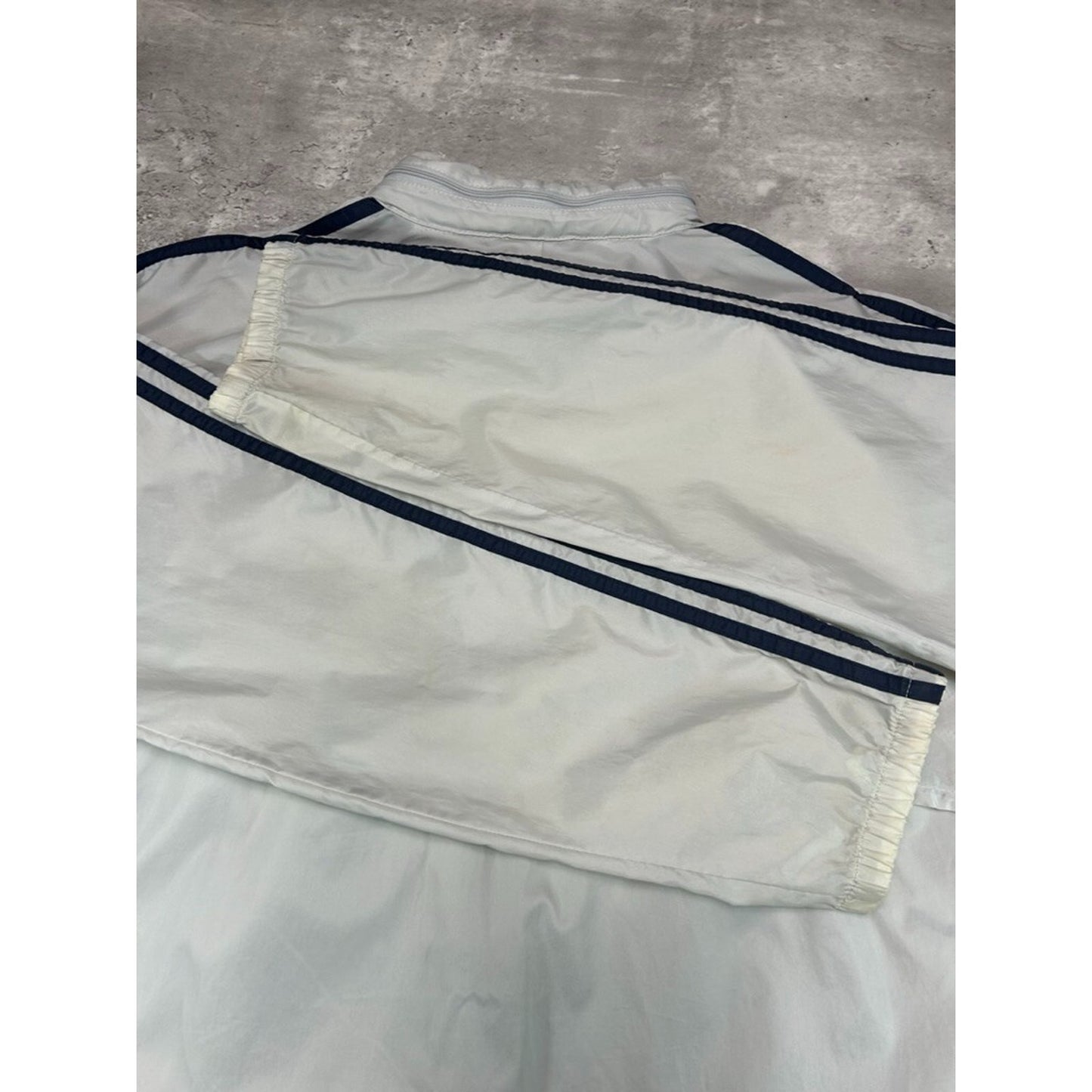 Vintage 90s Adidas Embroidered Spellout Nylon Windbreaker Jacket Size XL
