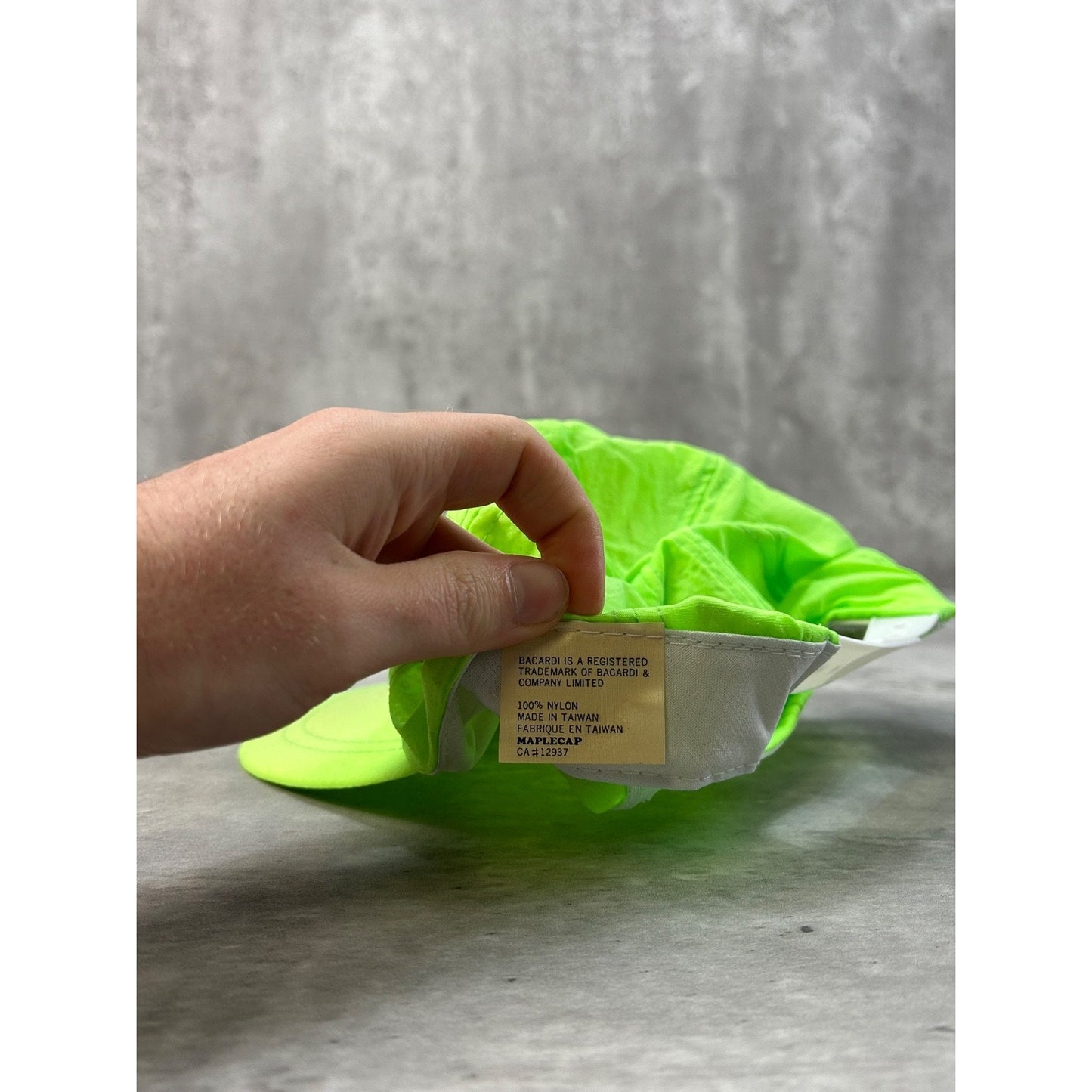 Vintage 90s Bacardi Breezers Embroidered Spellout Nylon Snapback Hat OSFA