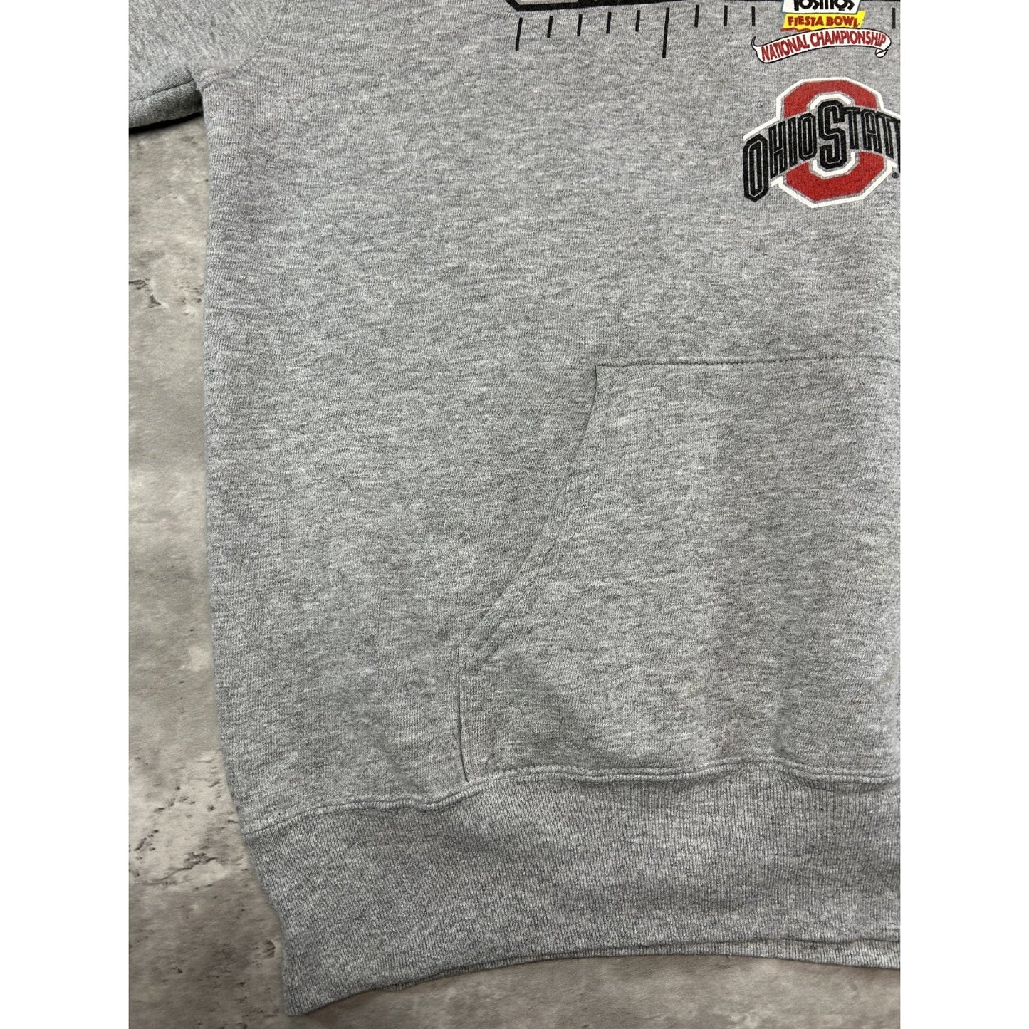 Vintage 2002 Ohio State Buckeyes NCAA National Champs Hooded Sweatshirt Size XL