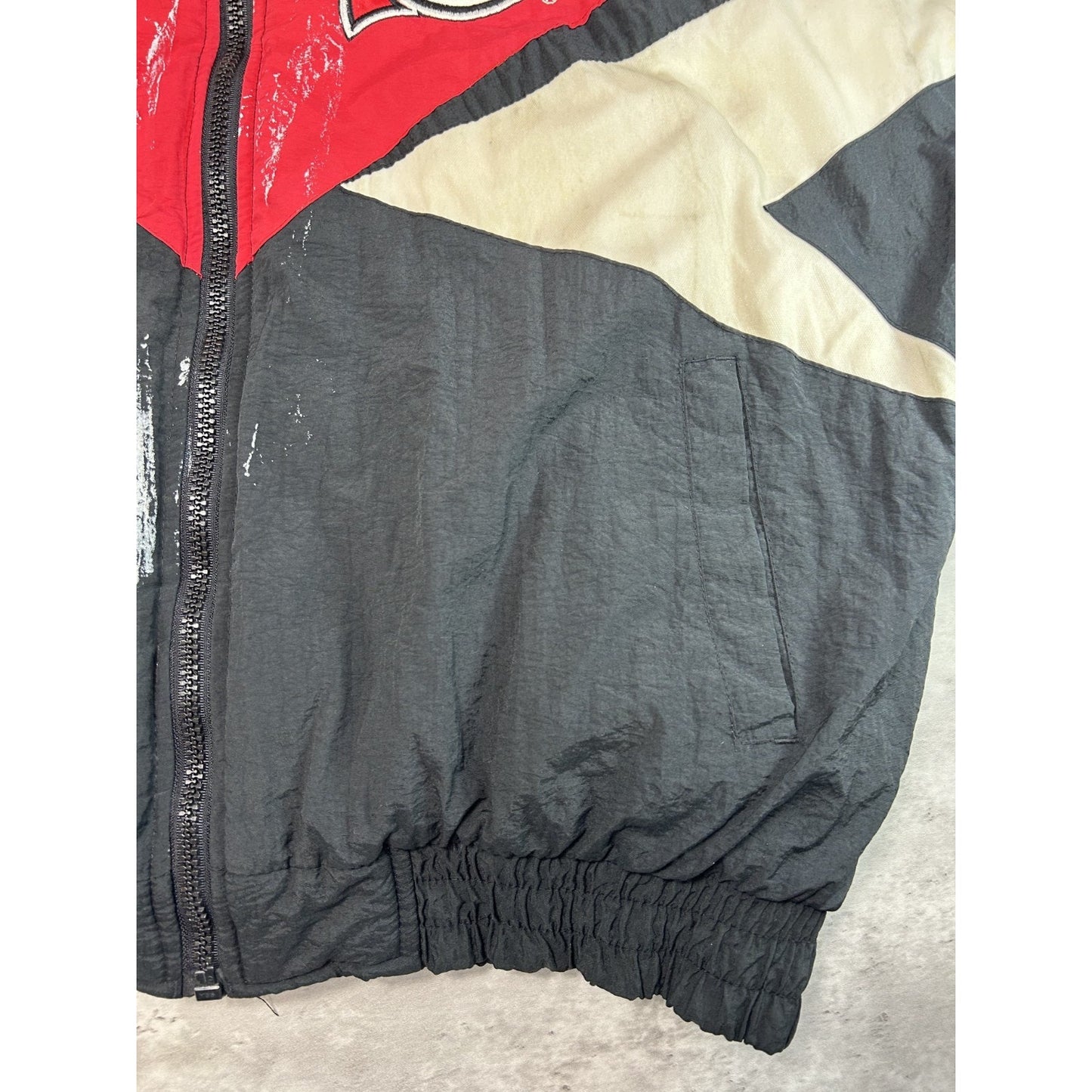 Vintage 90s New Jersey Devils NHL Embroidered Pro Player Insulated Jacket Sz XL