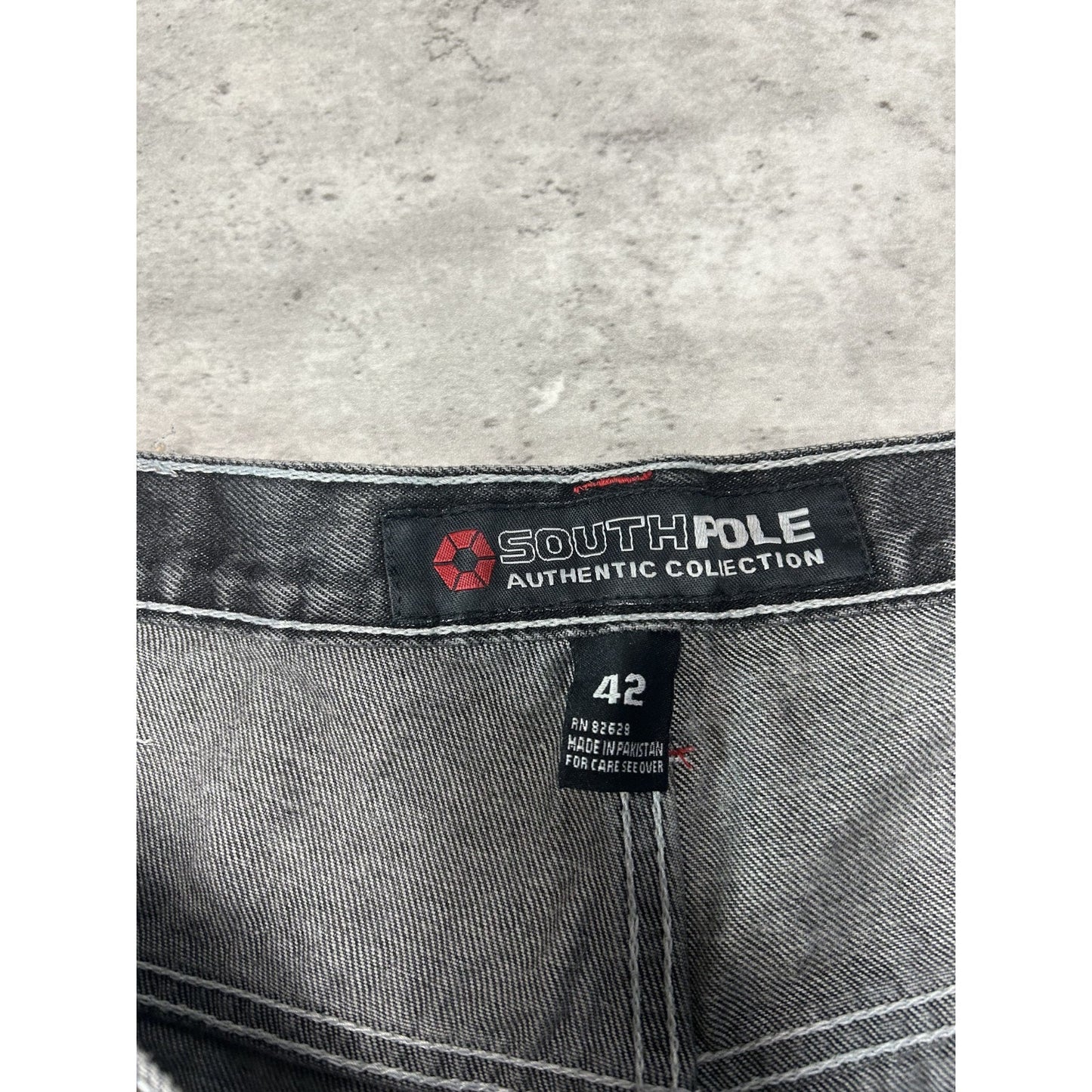 Vintage Y2K South Pole Baggy Fit Black Denim Pants Size 40