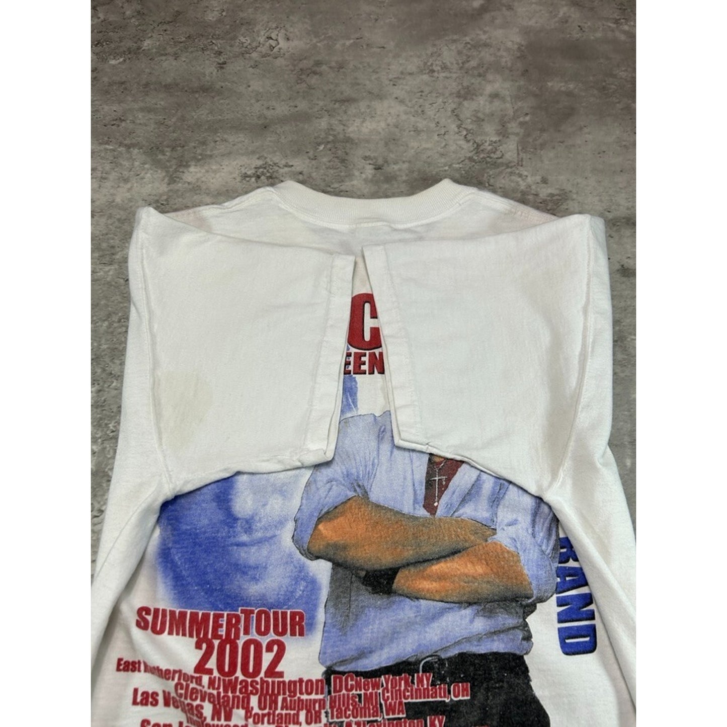 Vintage 2002 Bruce Springsteen Summer Tour Soul Music Band T-Shirt Size Large
