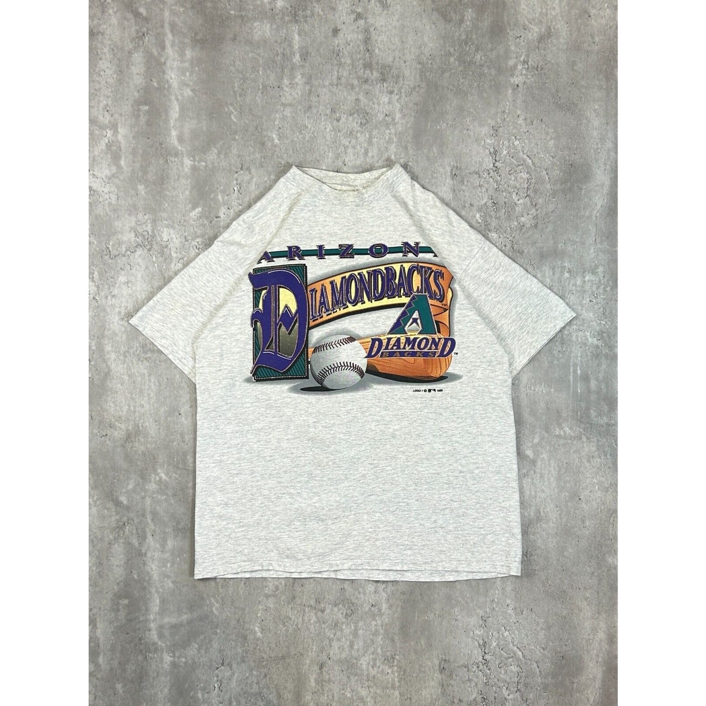 Vintage 1995 Arizona Diamondbacks MLB Script Spell Out Graphic T-Shirt Size Large