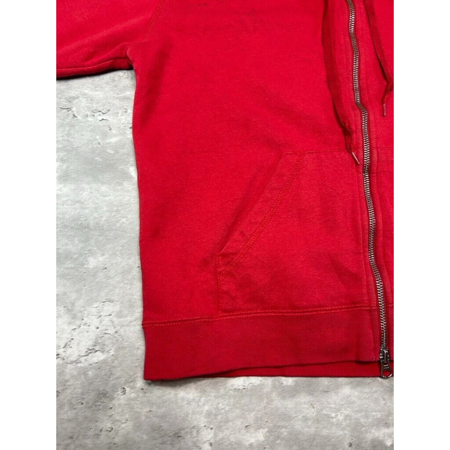 Vintage Y2K Womens Nike Tonal Embroidered Swoosh Full Zip Hooded Sweatshirt Size Medium