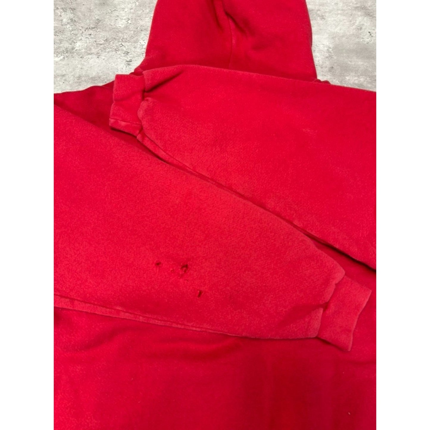 Vintage 90s Nike Embroidered Middle Swoosh Hooded Sweatshirt Size Large Red