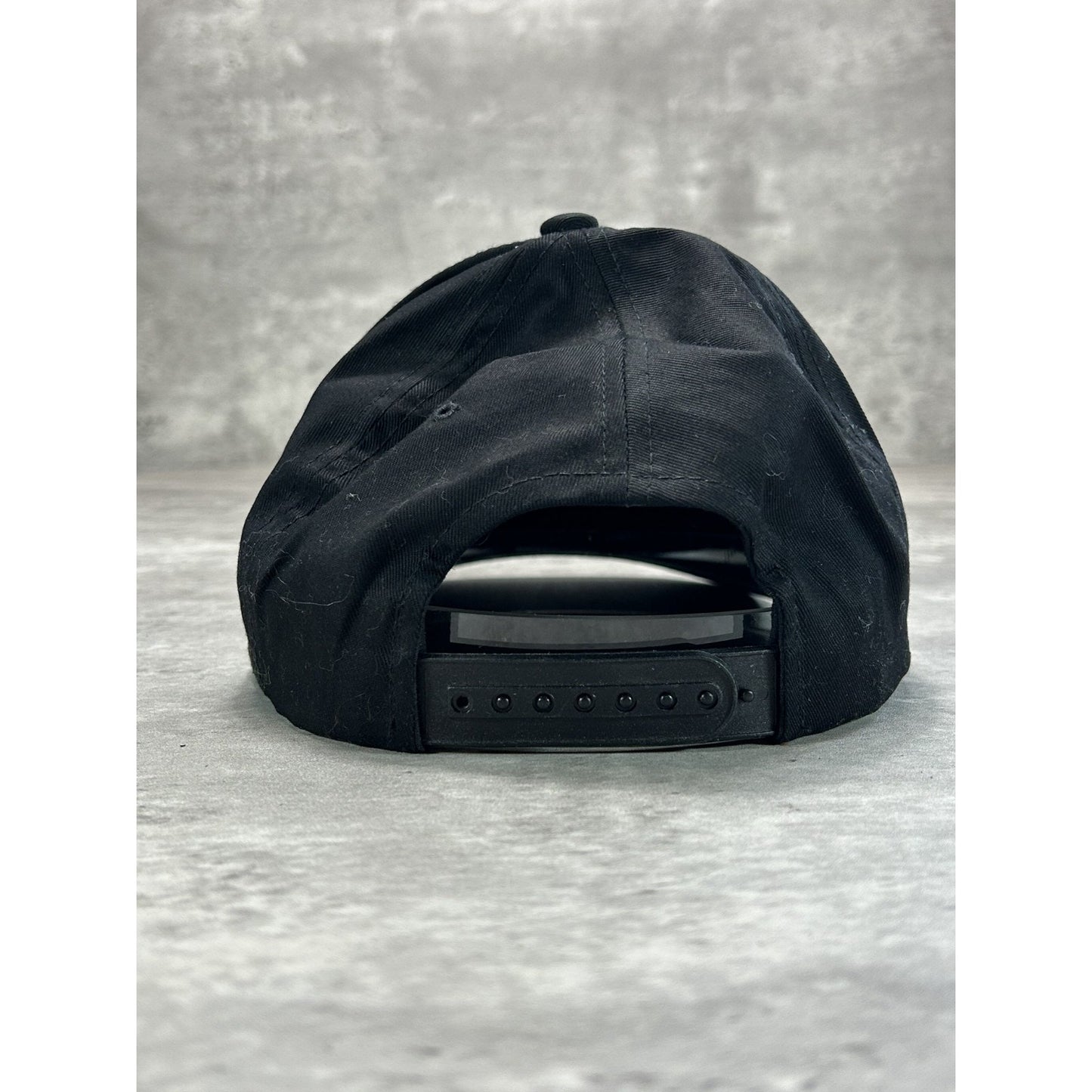 Vintage 90s Snap On Racing Embroidered Spell Out Snapback Hat OSFA Black
