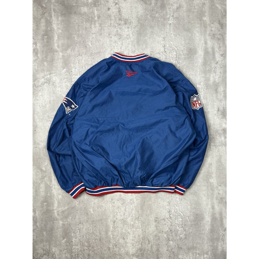 Vintage 2000s New England Patriots NFL Embroidered Reebok Windbreaker Jacket XL