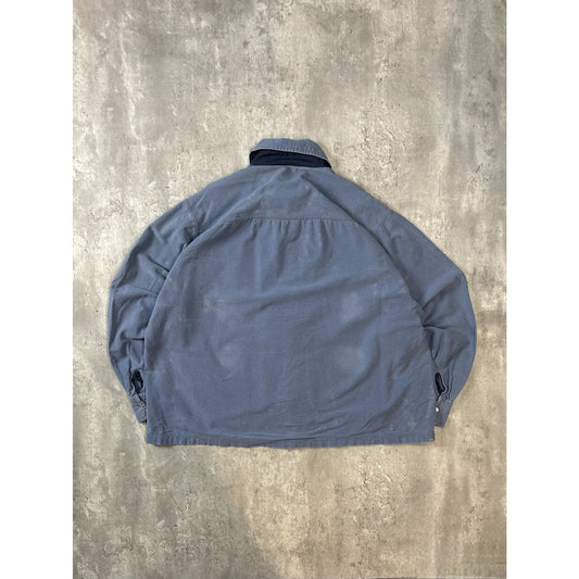 Vintage 90s Pearl Snap Long Sleeve Button Up Shirt Size 2XL Blue
