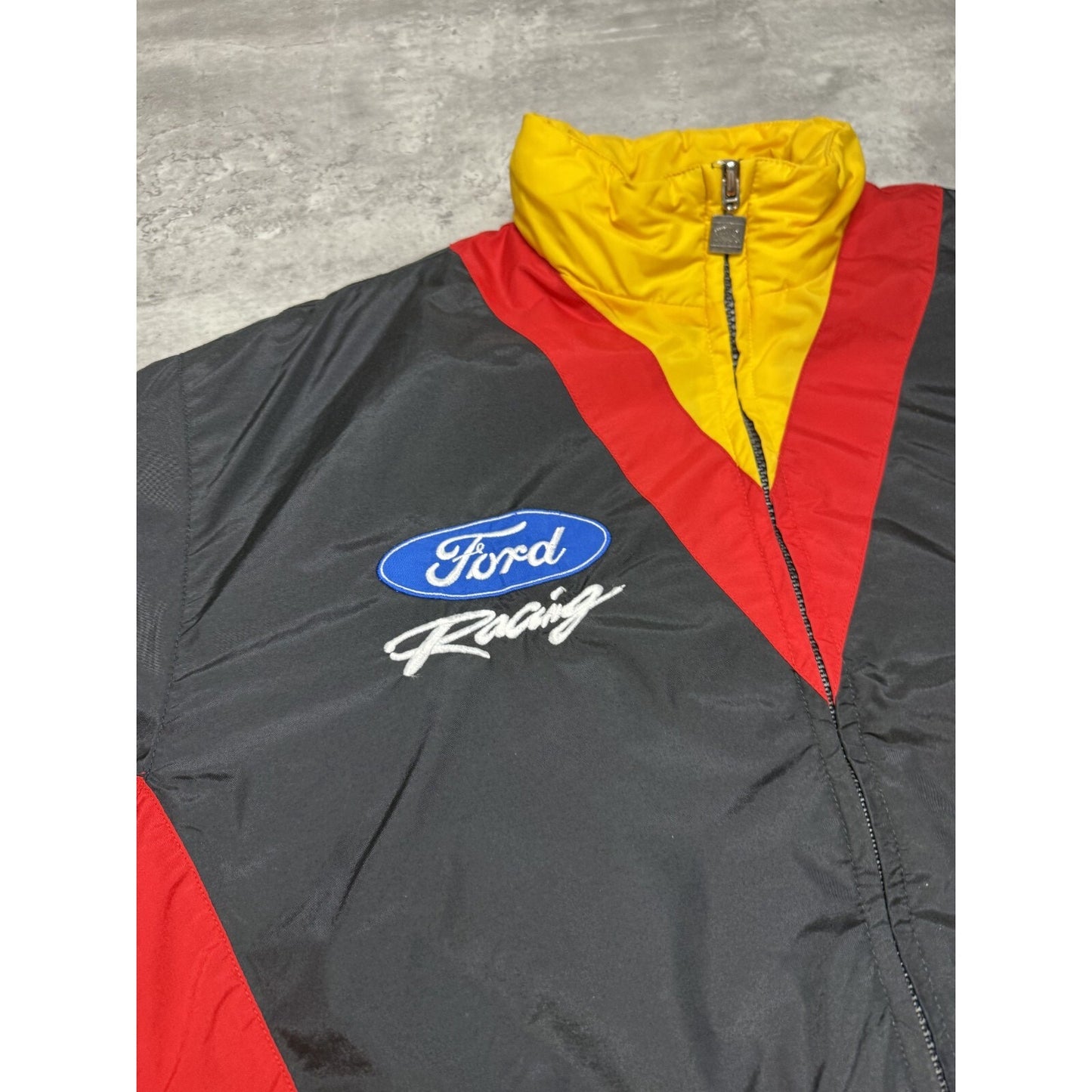 Vintage 90s Rusty Wallace #2 Nascar Embroidered Miller Racing Jacket Size Medium