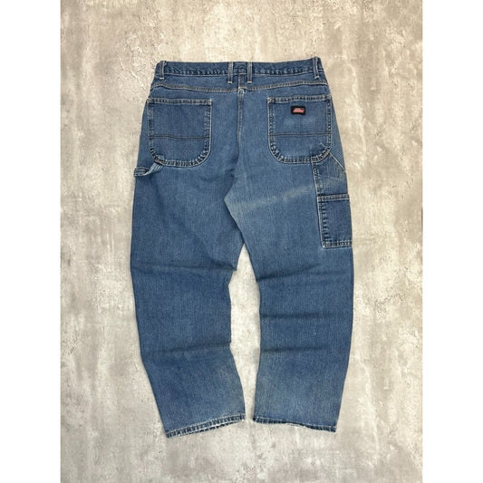 Vintage Dickies Medium Wash Denim Workwear Carpenter Pants Size 38