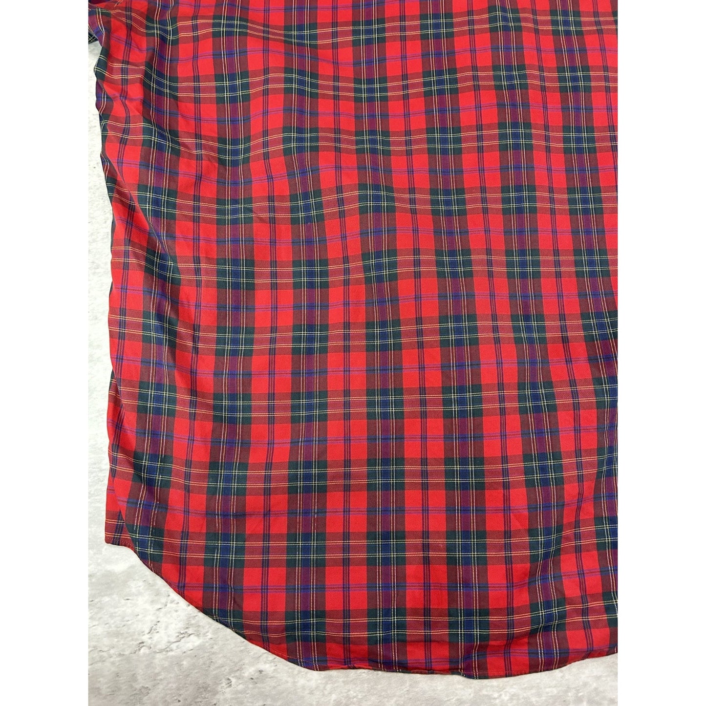 Vintage Polo Ralph Lauren Plaid Print Long Sleeve Button Up Shirt Size XL