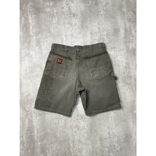 Vintage Wrangler Riggs Ripstop Canvas Workwear Carpenter Shorts Size 34