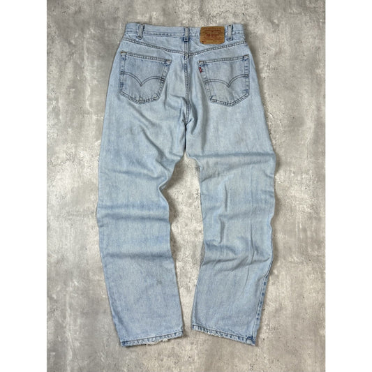 Vintage 90s Levis Red Tab Light Wash Denim Pants Size 33 Blue