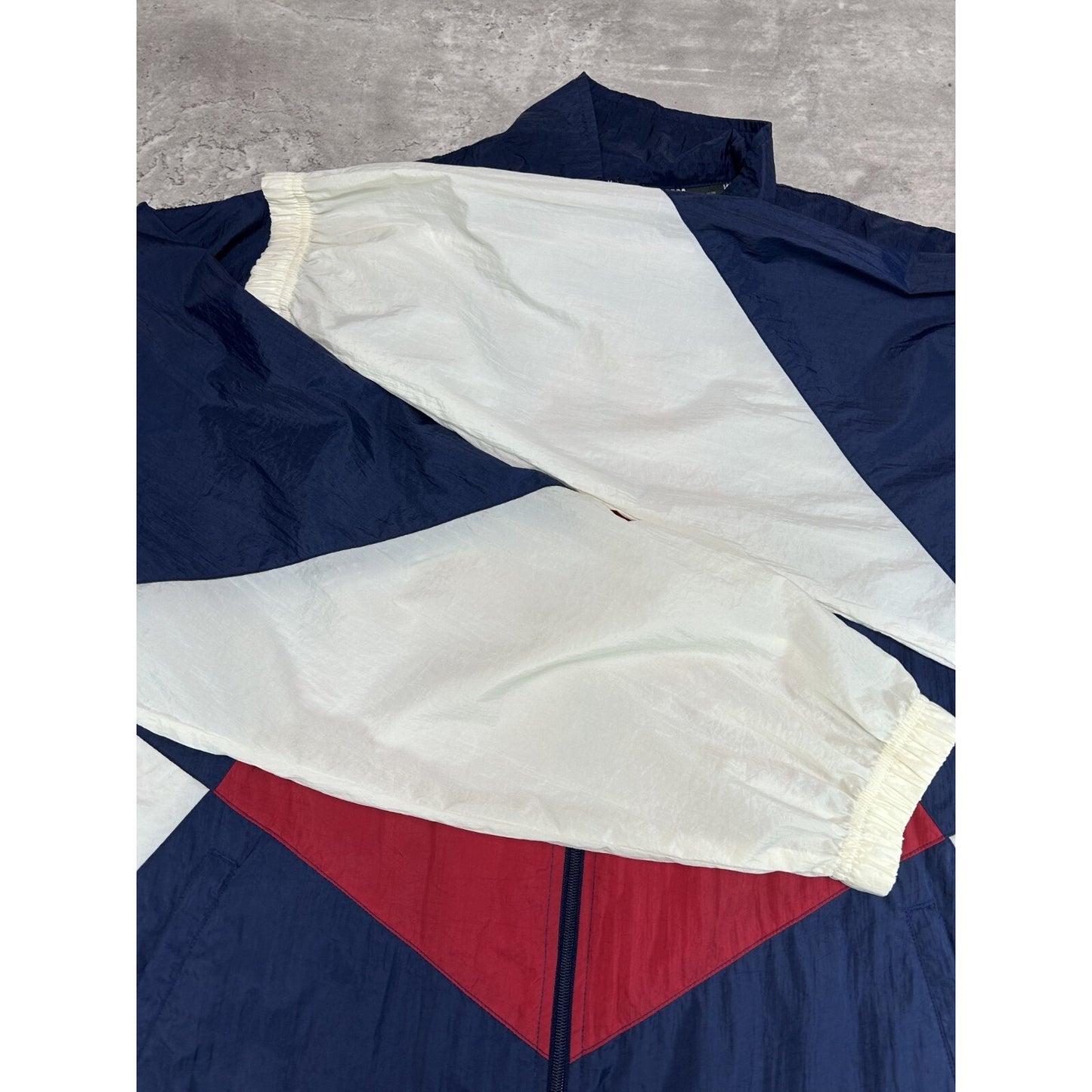Vintage 90s Team USA Olympics Nylon Full Zip Windbreaker Jacket Size XLT