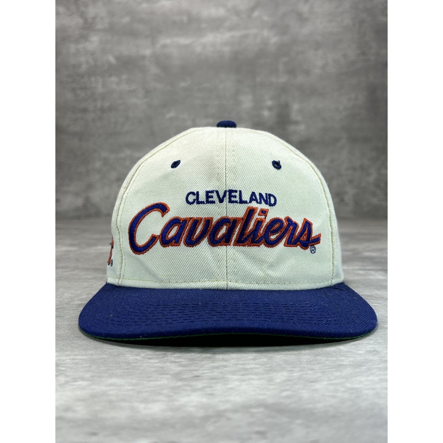 Vintage 90s Cleveland Cavaliers NBA Sports Specialties Script Snapback Hat OSFA