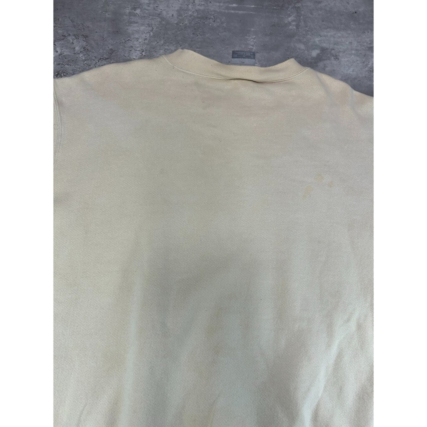 Vintage 2000s Nike Embroidered Mini Swoosh Earth Tone Sweatshirt Size XL Beige