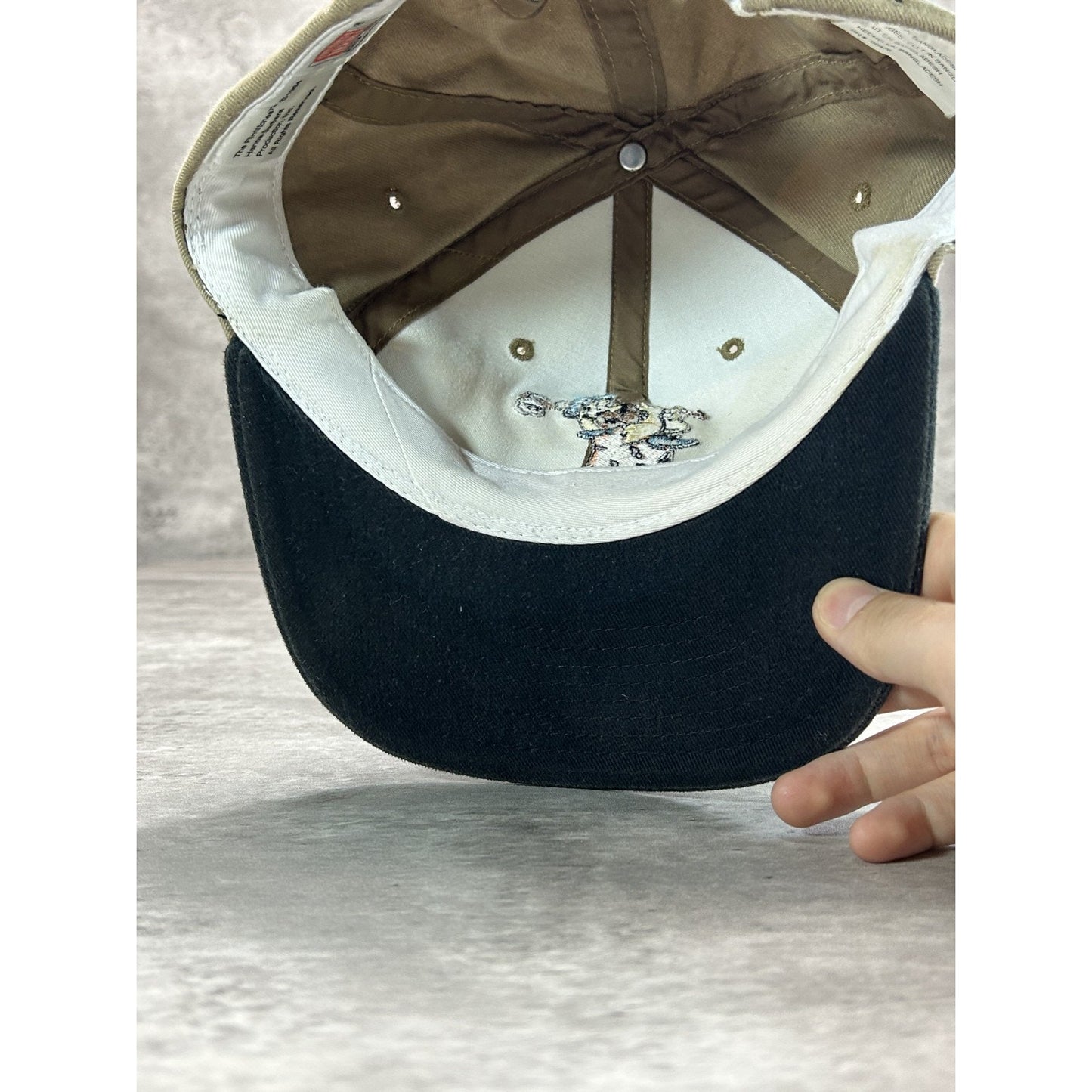Vintage 90s Fred Flintstone Golf TV Show Promo Embroidered Strapback Hat OSFA