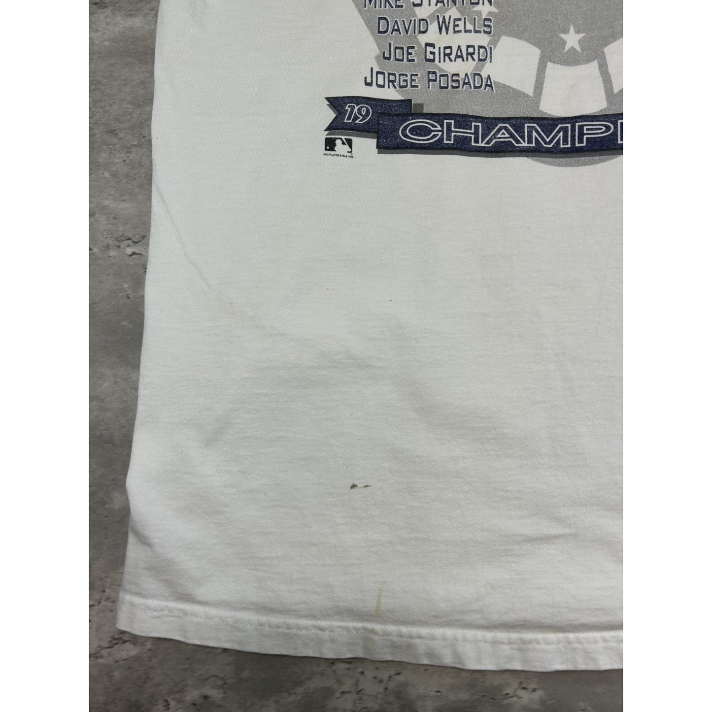 Vintage 1998 New York Yankees MLB World Series Champs Caricature T-Shirt Large