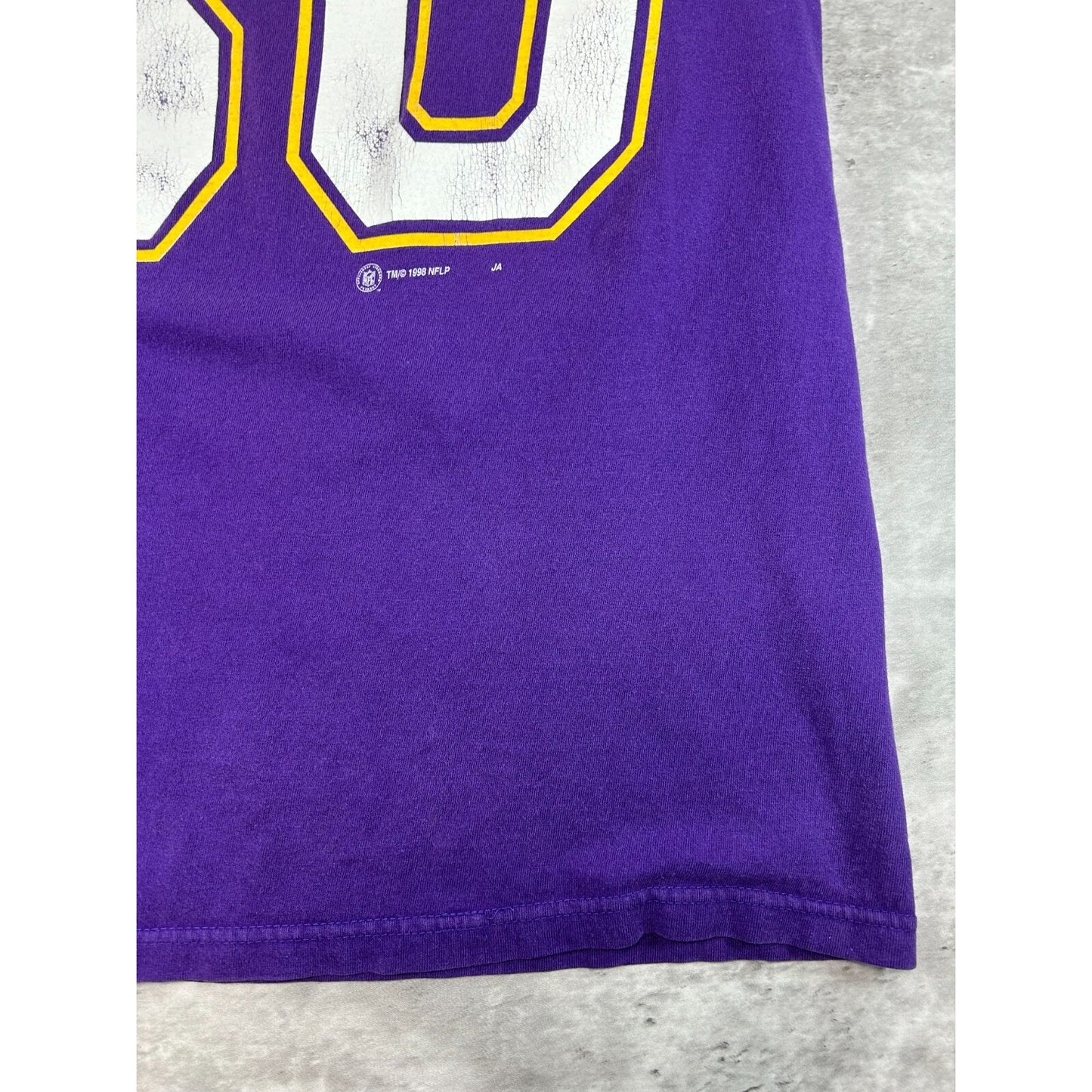 Vintage 90s Cris Carter #80 Minnesota Vikings NFL Sleeveless T-Shirt Size Large
