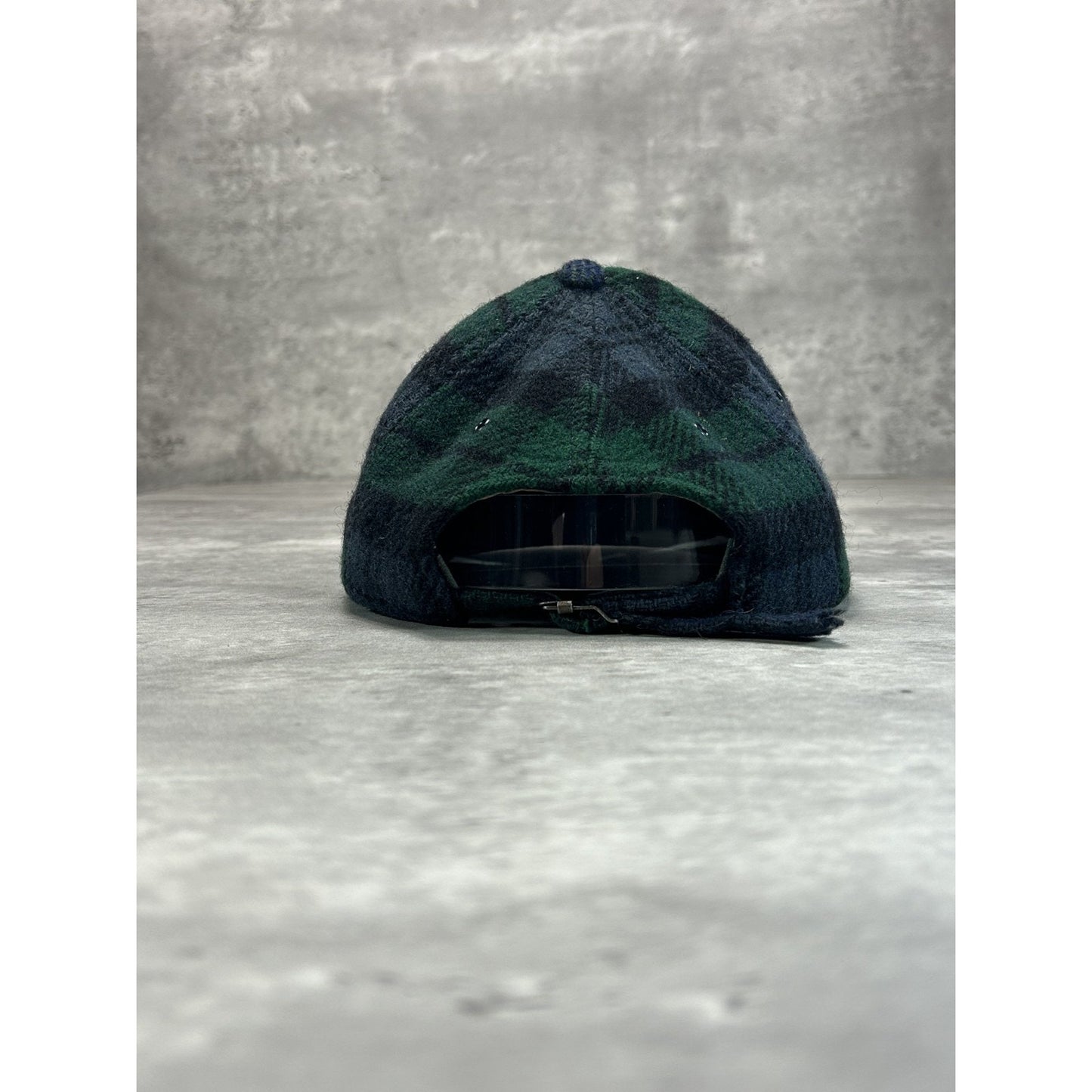 Vintage 90s American Eagle Plaid Flannel Strapback Hat OSFA