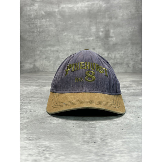 Vintage 90s Pinehurst No. 8 Embroidered Spellout Golf Strapback Hat OSFA