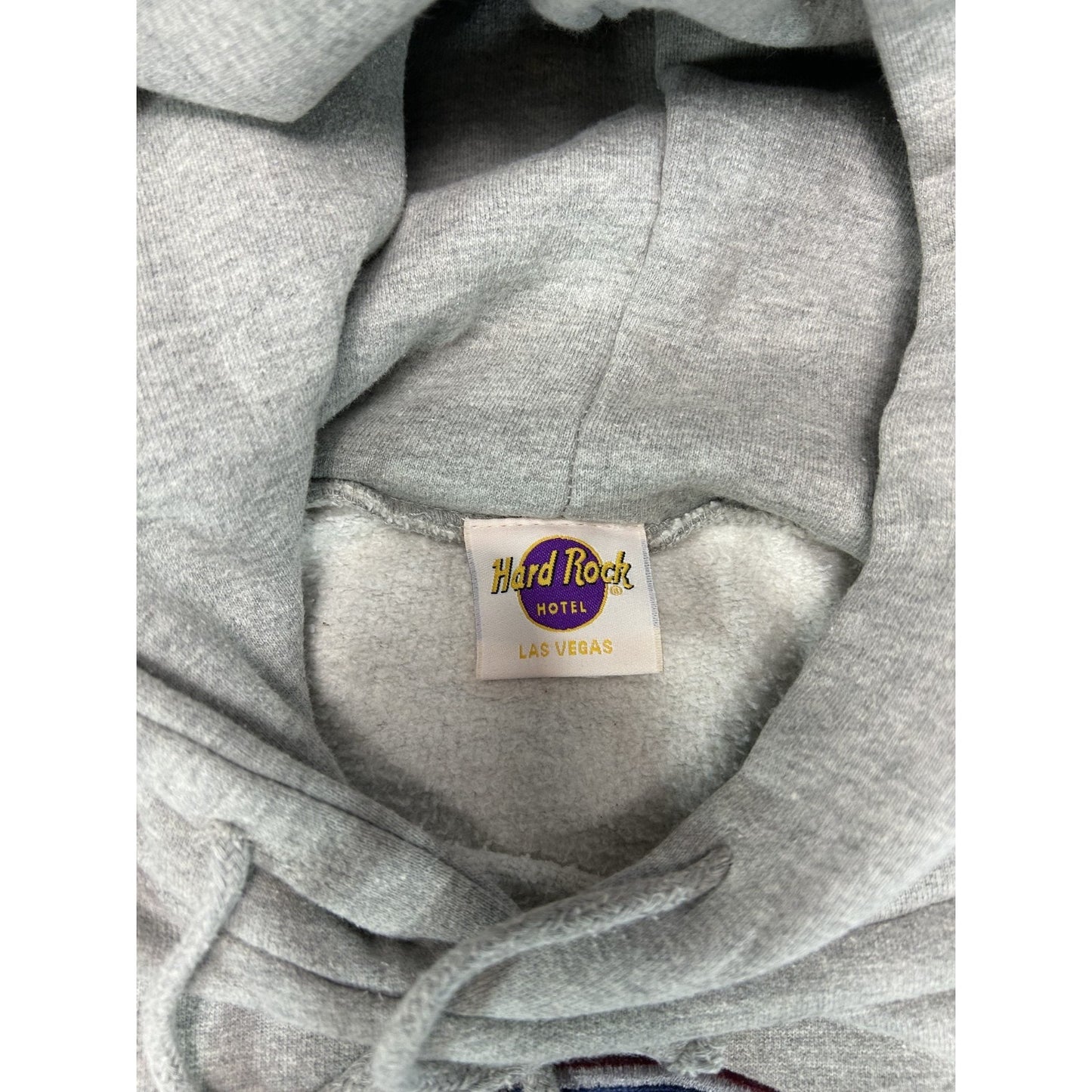 Vintage Hard Rock Cafe Las Vegas Hooded Destination Sweatshirt Size Small Gray
