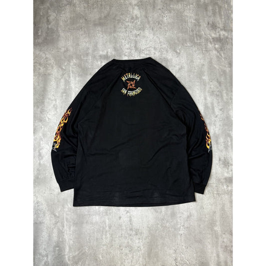 Vintage Metallica San Francisco Long Sleeve Rock Music Band T-Shirt Size 2XL