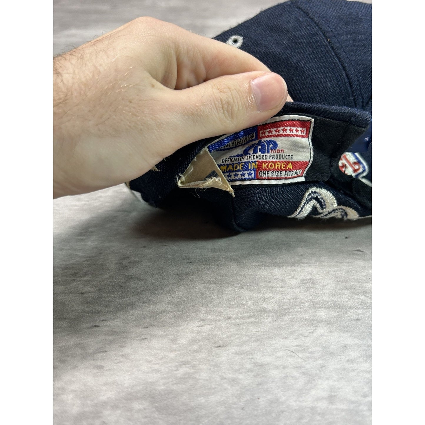 Vintage 90s Dallas Cowboys NFL Embroidered Logo Football Snapback Hat OSFA