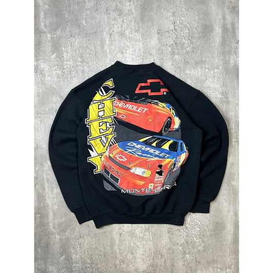 Vintage 90s Chevy Monte Carlo NASCAR Back In The Saddle Sweatshirt Size Medium