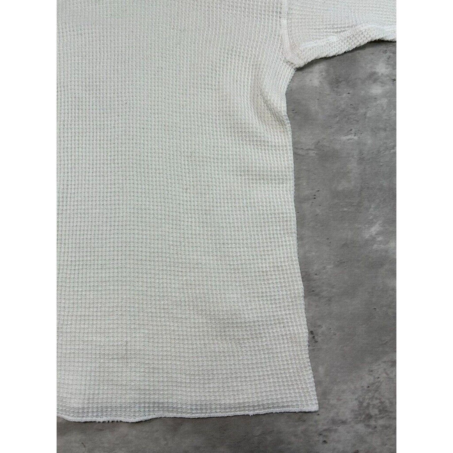Vintage 1980s J.E. Morgan Blank Long Sleeve Thermal Print T-Shirt Sz YOUTH Large