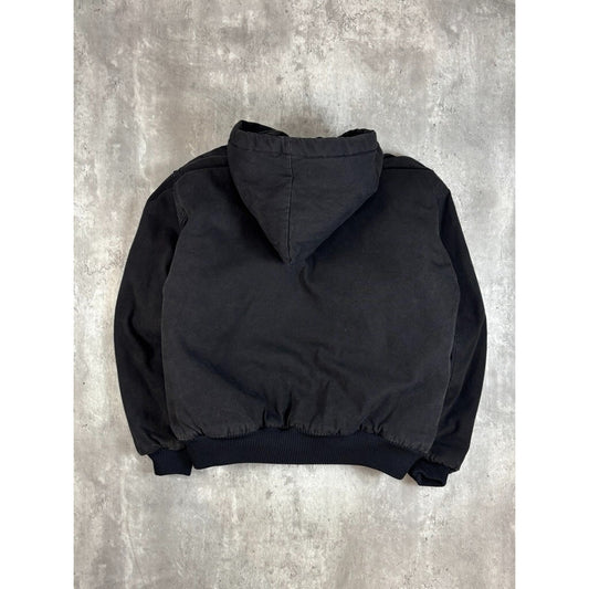 Vintage Mountain Climber Canvas Workwear Hooded Active Jacket Size Large