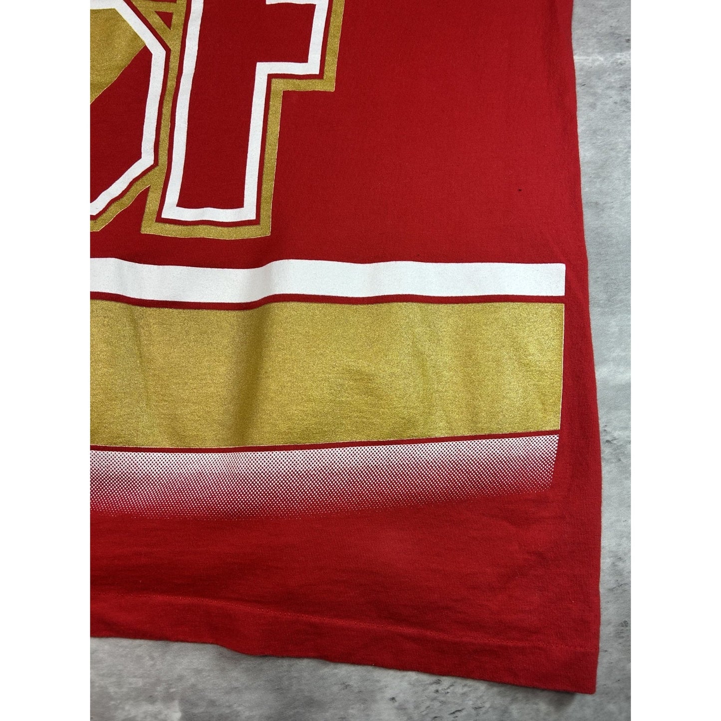 Vintage 1994 San Francisco 49ers NFL All OVer Print Football T-Shirt Size Large