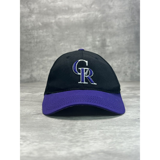 Vintage 90s Colorado Rockies MLB Embroidered Logo Baseball Snapback Hat OSFA
