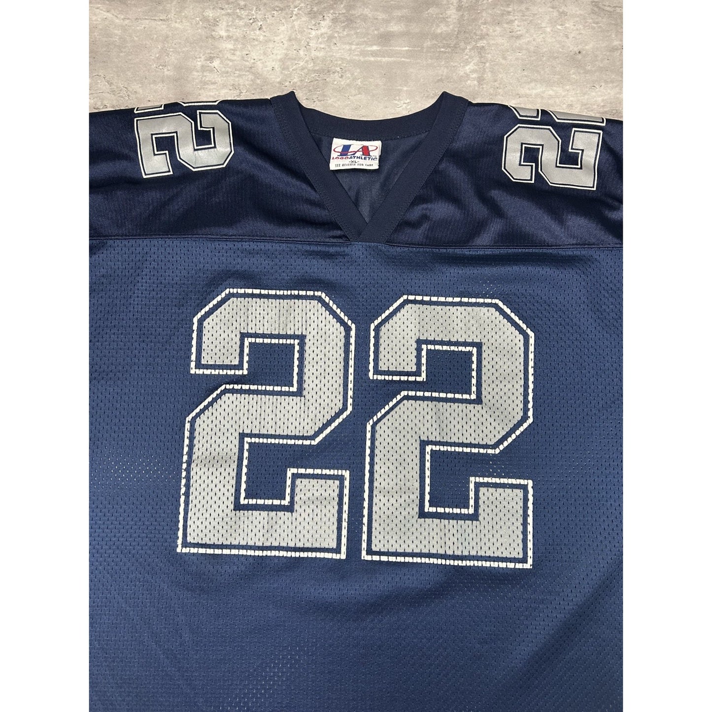 Vintage 90s Emmitt Smith #22 Dallas Cowboys NFL Logo Athletic Jersey Size XL