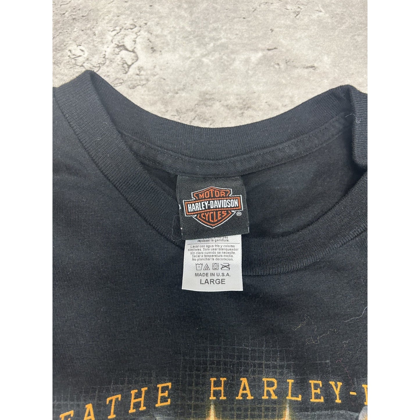 Harley Davidson Motorcycles Screaming Eagle Engine Graphic T-Shirt Size Large
