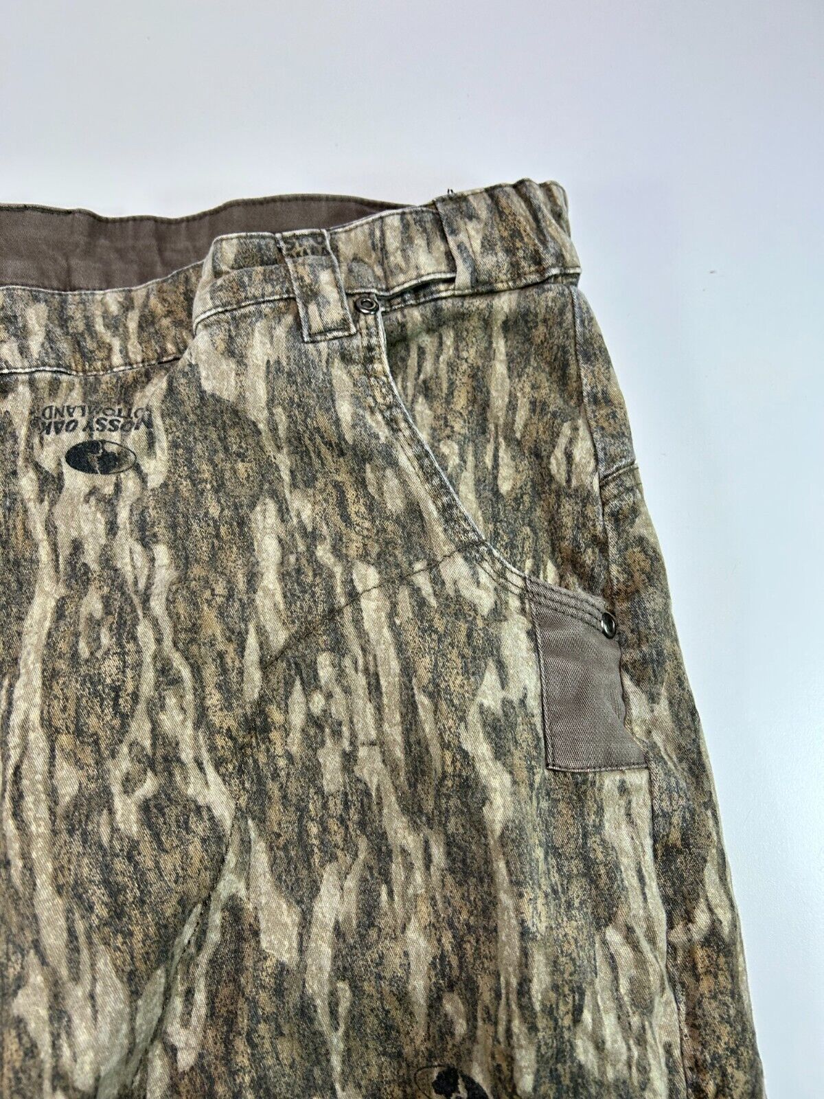 Vintage 90s Magellan Outdoors Mossy Oak Bottom Land Camo Hunting Pants Size 39W
