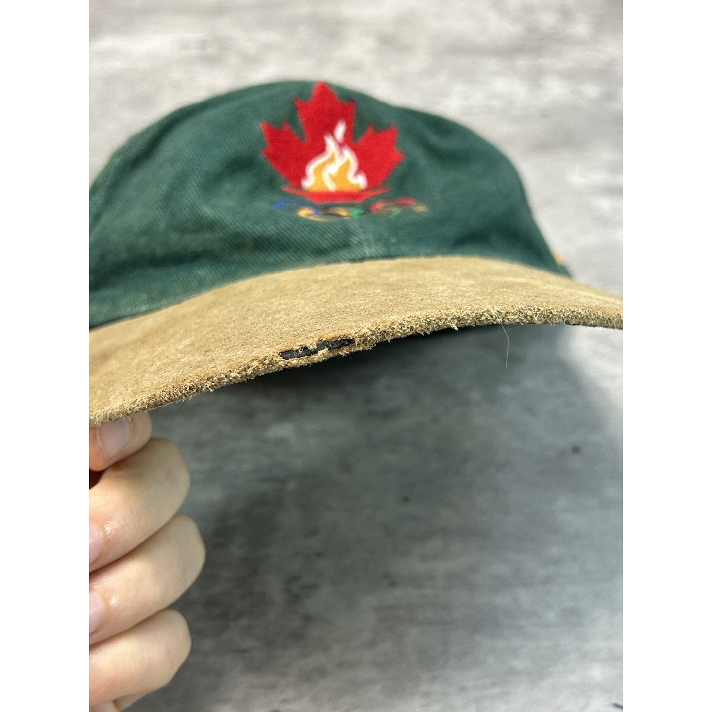 Vintage 1996 Atlanta Olympics Embroidered Logo Spellout Strapback Hat OSFA