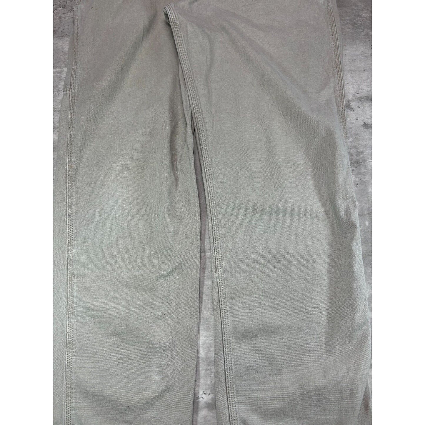 Carhartt Relaxed Fit Canvas Workwear Five Pocket Pants Size 38 Beige