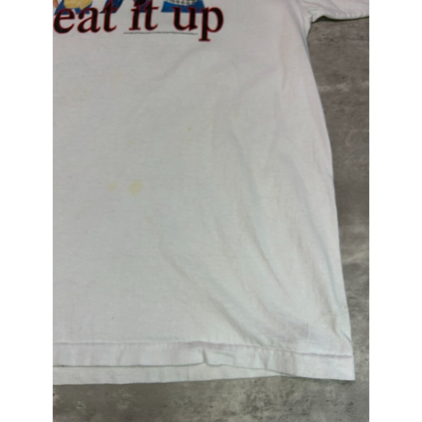 Vintage 1998 98 Degrees Heat It Up Pop Music Tour Graphic T-Shirt Size XL White