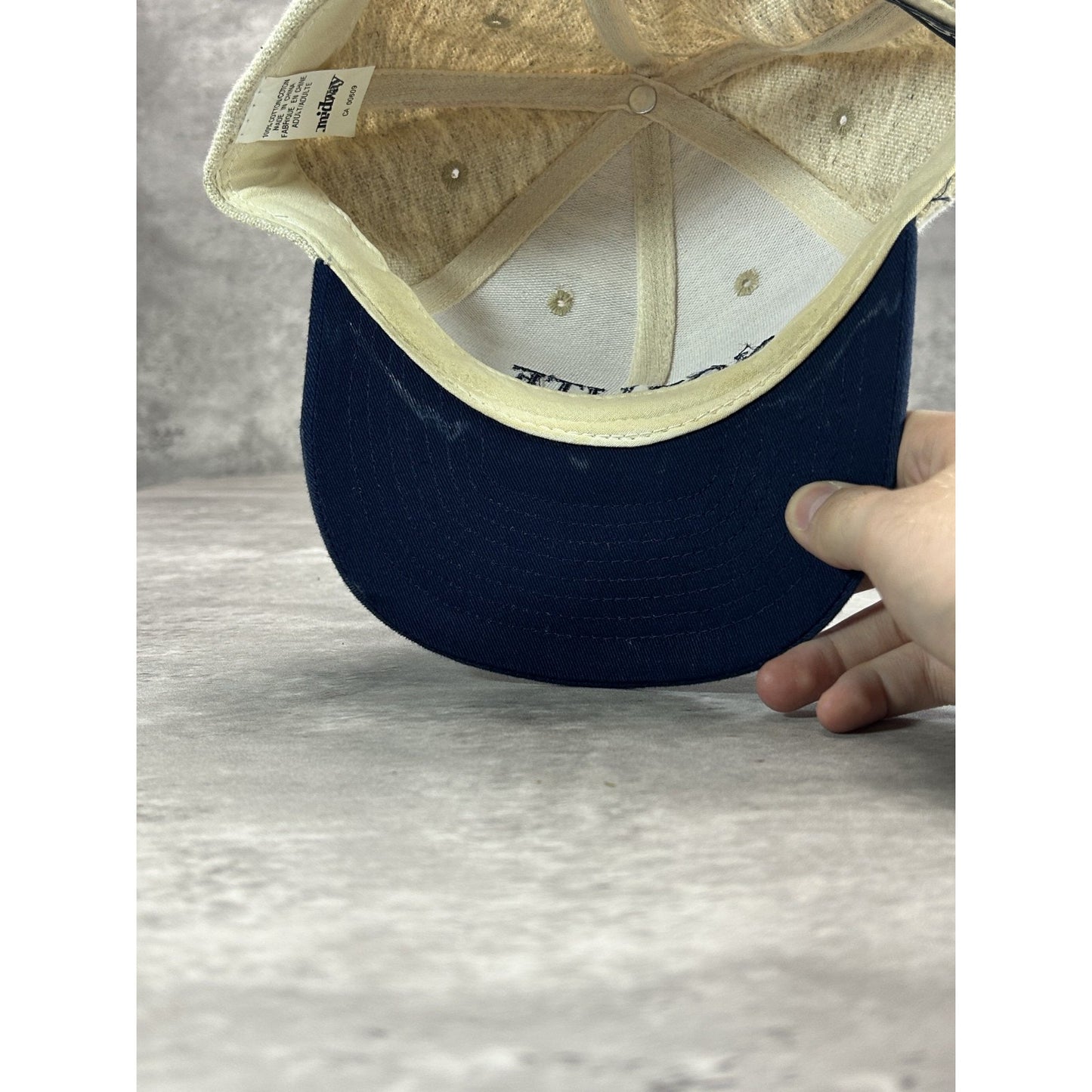 Vintage Norlite Embroidered Spellout Two Tone Strapback Hat OSFA