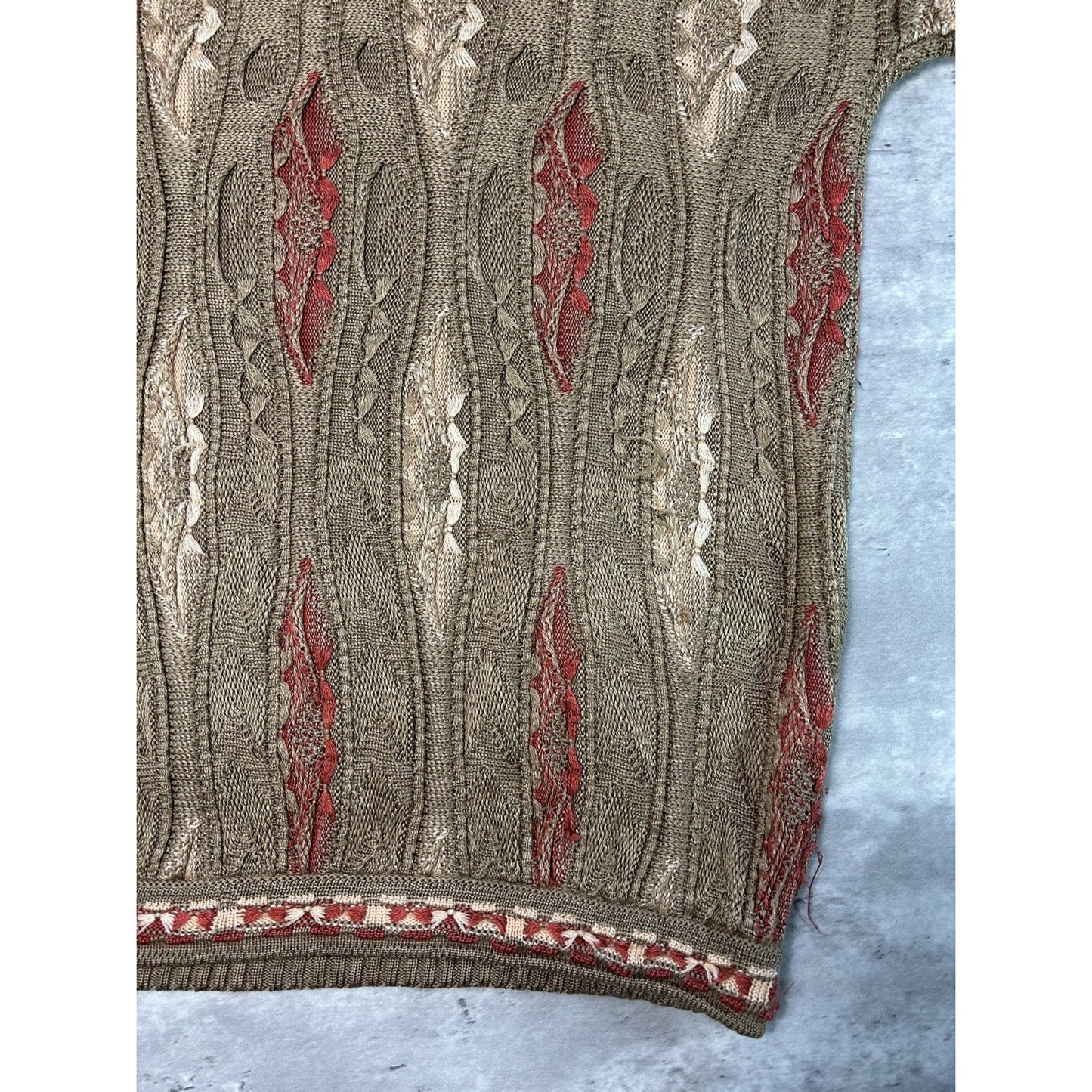 Vintage 90s Coogi Australia 3D Print Pullover Knit Sweater Size 3XL