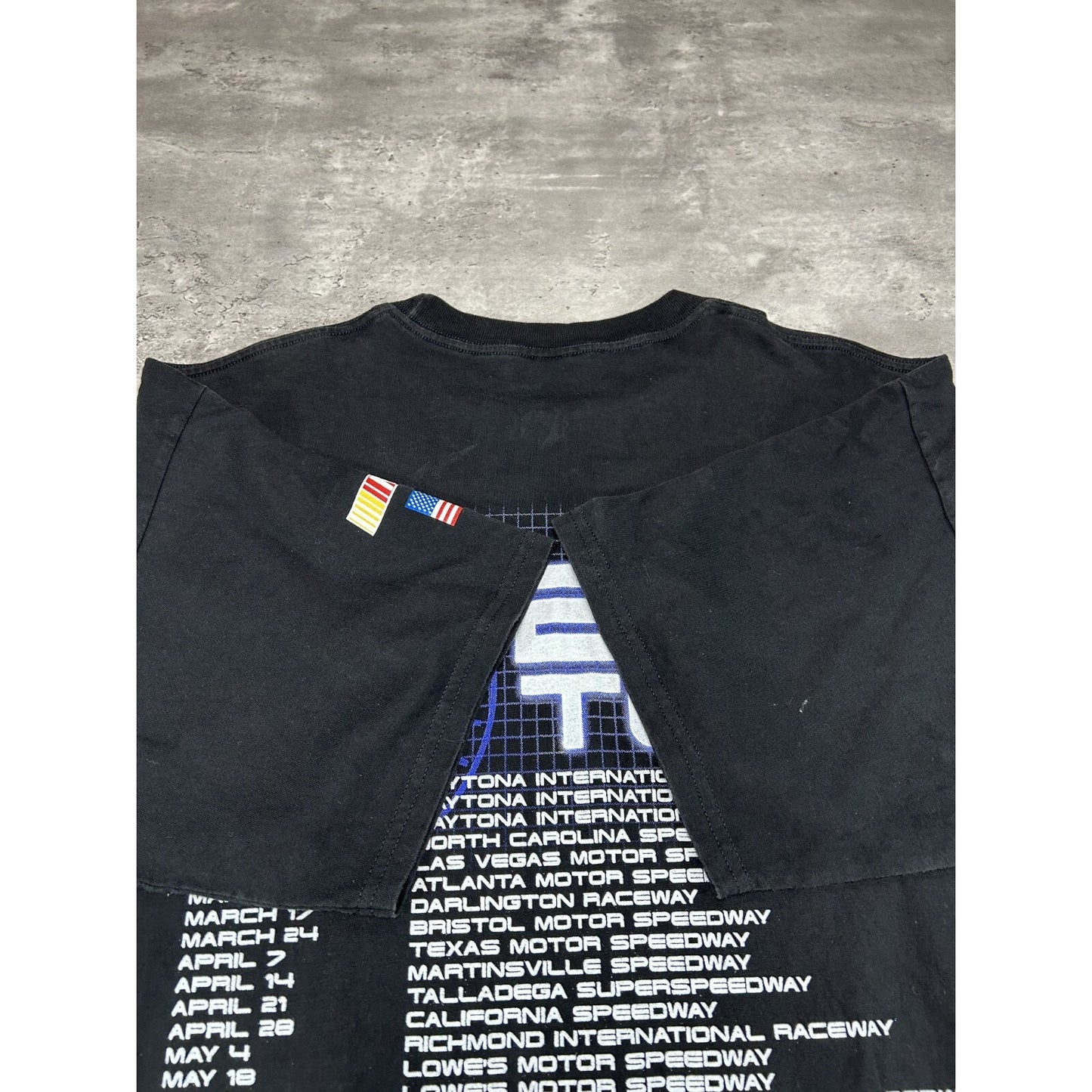 Vintage 2002 Nascar Winston Cup The Limit Tour Big Graphic T-Shirt Size 2XL