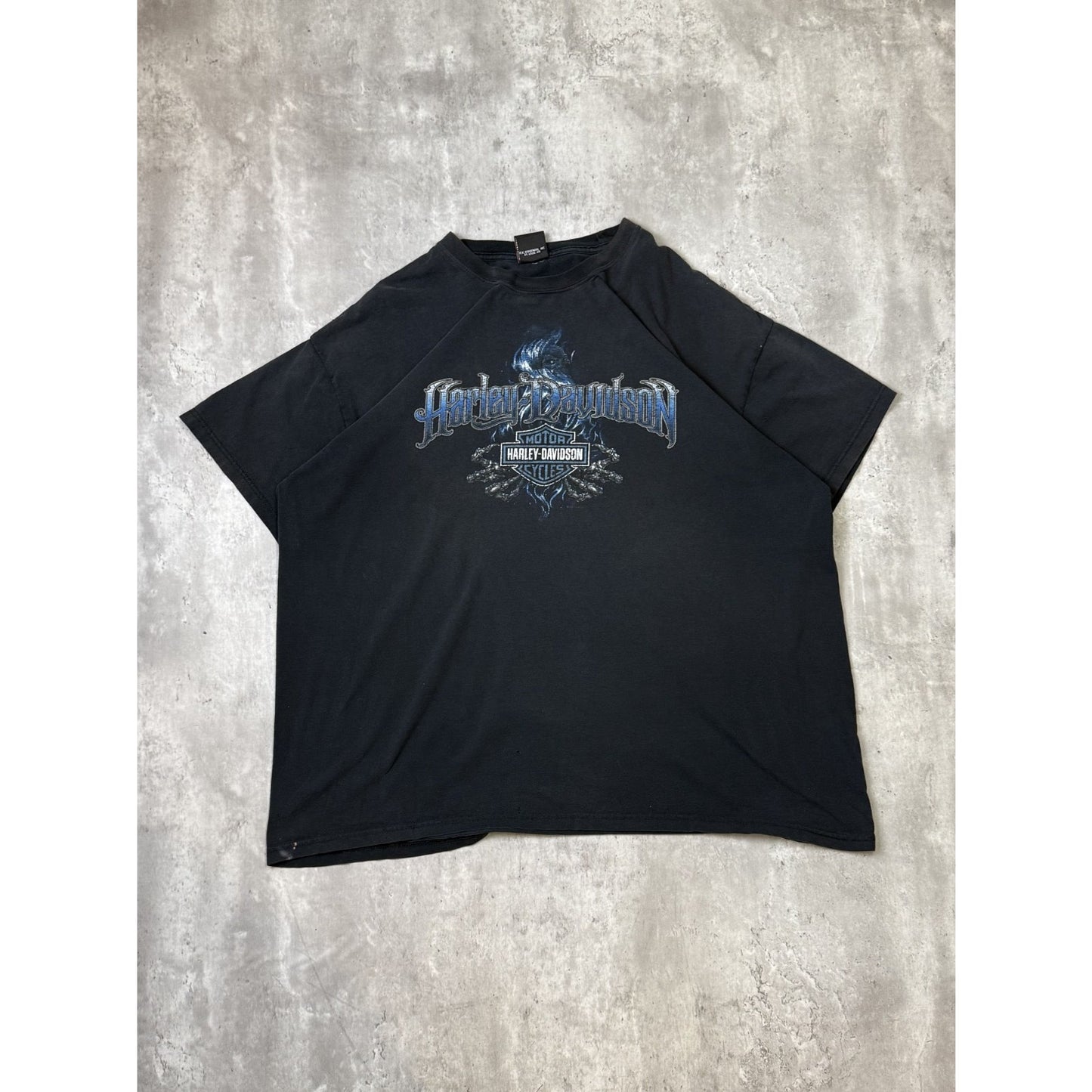 Harley Davidson Motorcycles Grim Reaper Graphic T-Shirt Size 2XL Black
