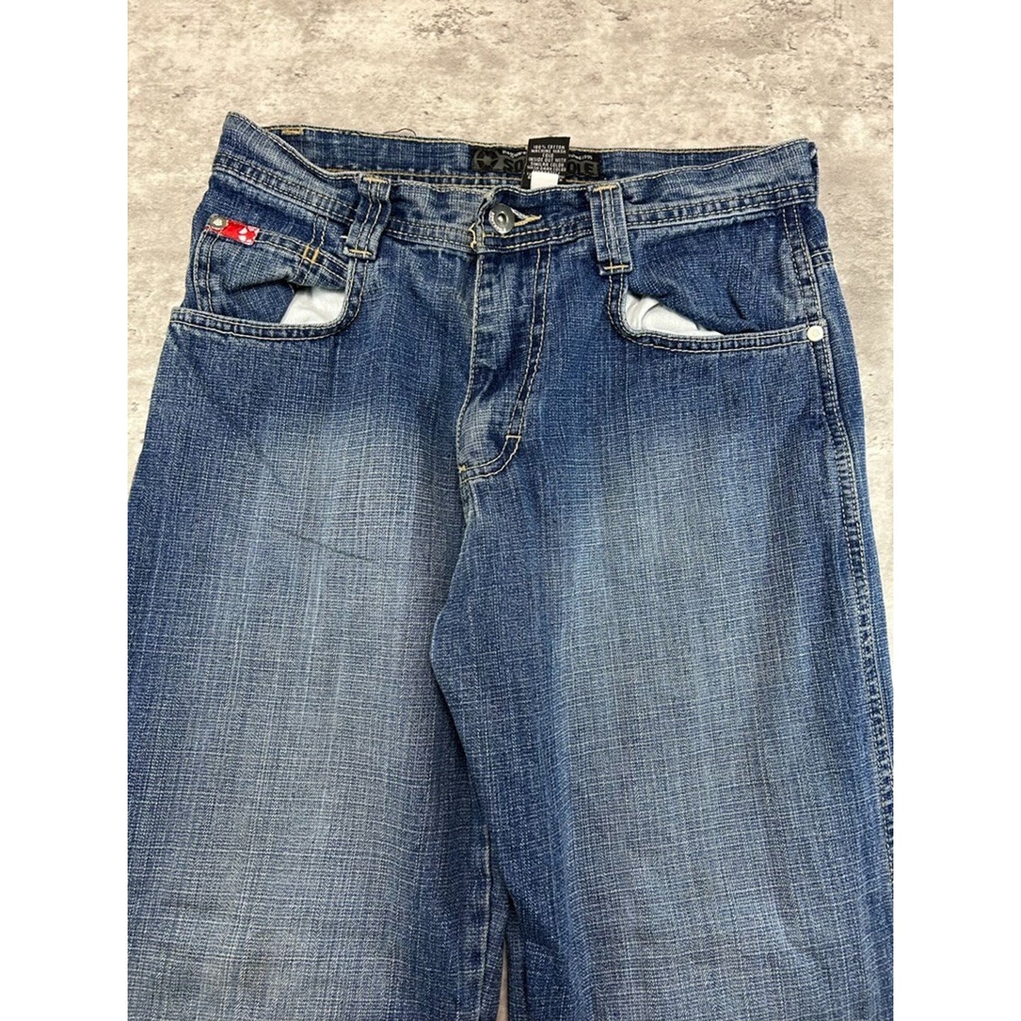 Vintage Y2K Southpole Medium Wash Denim Pants Size 29 Blue