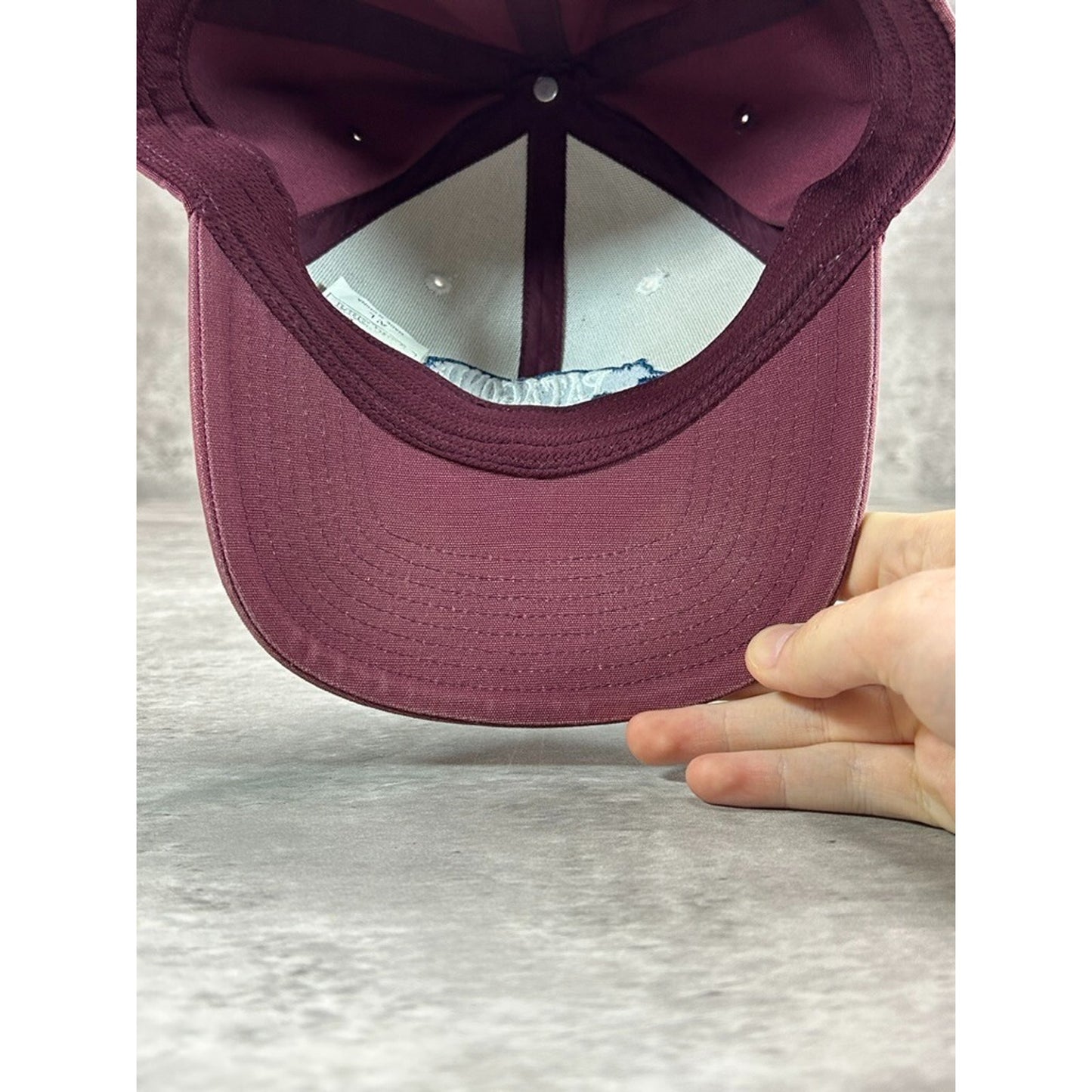 Patagonia Embroidered Bear Spellout Trucker Snapback Hat OSFA