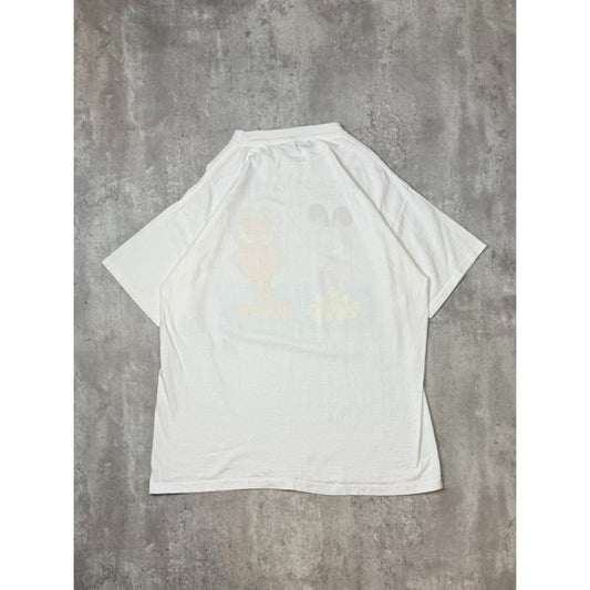 Vintage 90s Garfield Cats Best Friend Cartoon Promo Graphic T-Shirt Size XXL