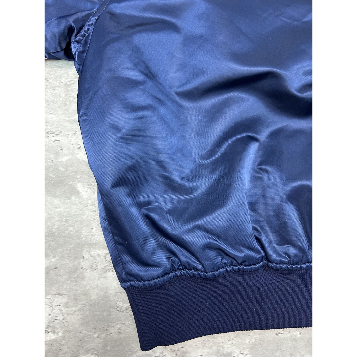 Vintage 80s Chicago Bears NFL Starter Satin Bomber Jacket Size Medium