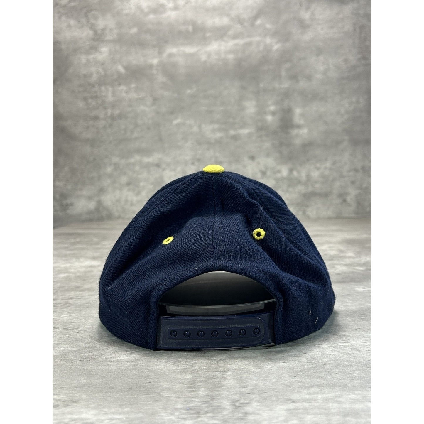Vintage 90s United States Navy Embroidered Spellout Snapback Hat OSFA