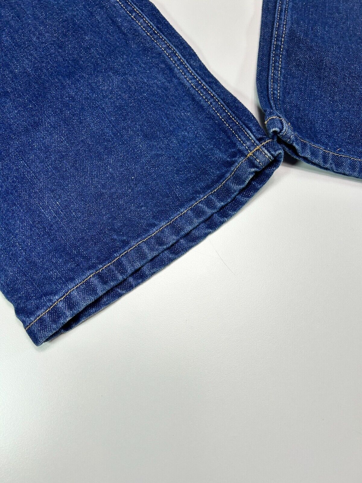 Vintage Carhartt FR CAT2 Dark Wash Denim Workwear Pants Size 37W Blue